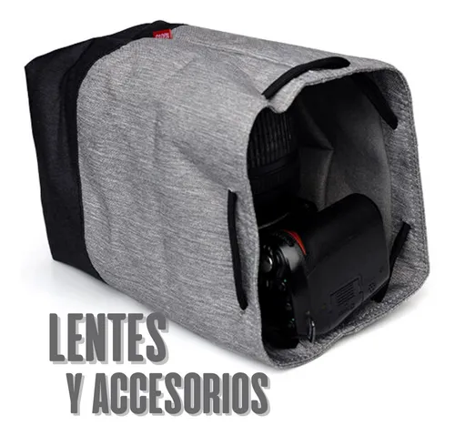 Funda P/ Lentes Camara Reflex Y Accesorios De Fotografia