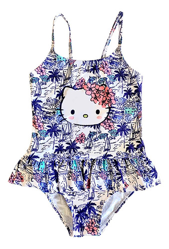 Traje De Baño Niña 01 Pieza Sublimado Hello Kitty S135049-01