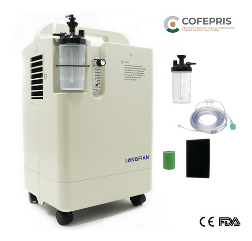Imagen 1 de 5 de Concentrador De Oxigeno 5 Litros Grado Medico C/accesorios