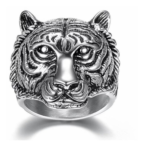 Anillo En Acero Quirúrgico Diseño Tigre Anillos Anillo León