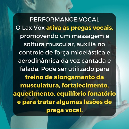 Tubo Ressonância Lax Vox Original Etvso 35cmx9 Translucido