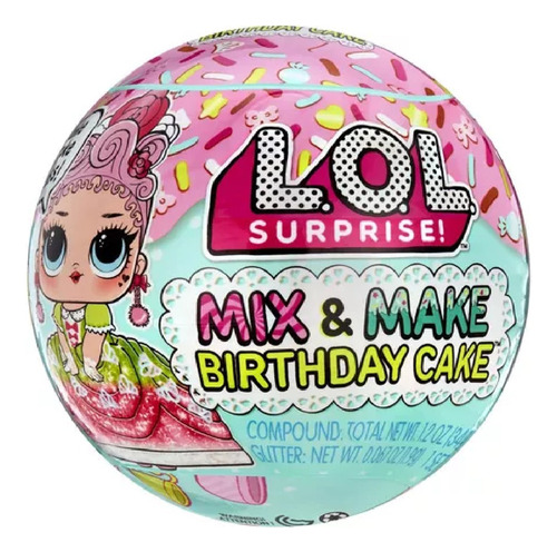 Muñeca Lol Surprise Mix & Make Birthday Cake 9cm Playking