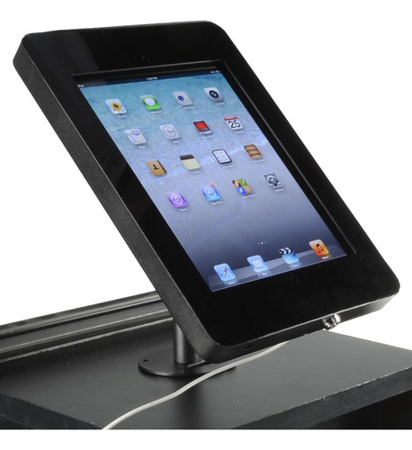 iPad Enclosure Oculta Boton  Home Rotacion 360 Grado Acero