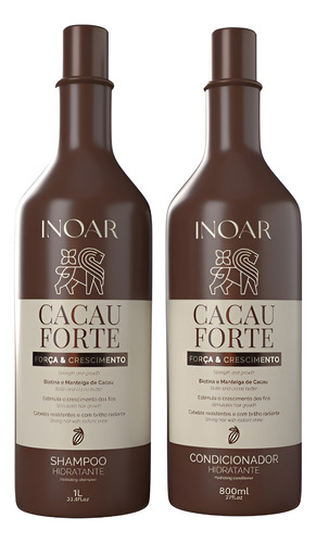 Inoar Kit Cacau Forte Shampoo E Condicionador 800ml