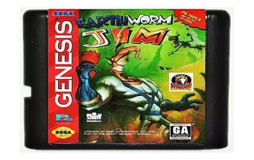 Earthworm Jim - Cartucho Mega Drive 
