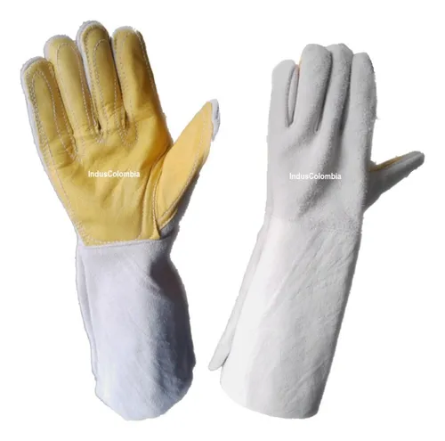 comprar Guante Carnaza Reforzado Vaqueta Extralargo \u002Fx 6 Pares