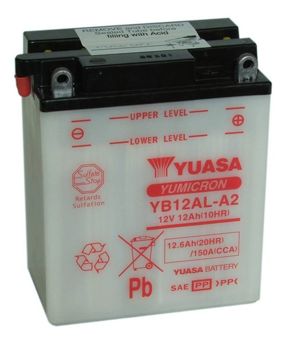Bateria Yuasa Yb12al-a2 Para Motos