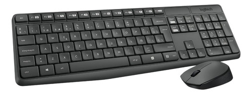 Kit Combo Teclado Mouse Inalámbrico Mk235 Logitech Español