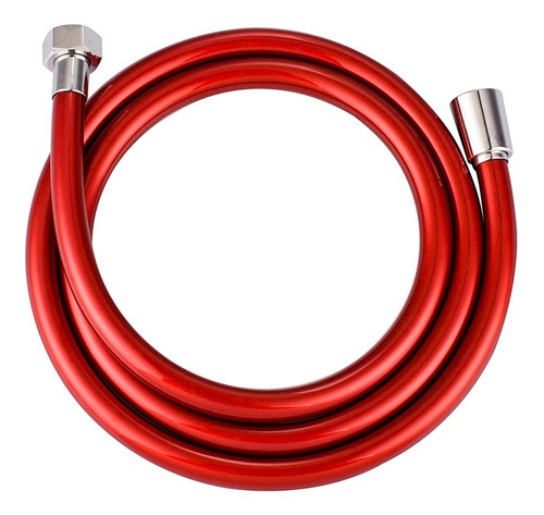 Flexible De Ducha 150 Cm Terminales En Bronce Color Rojo