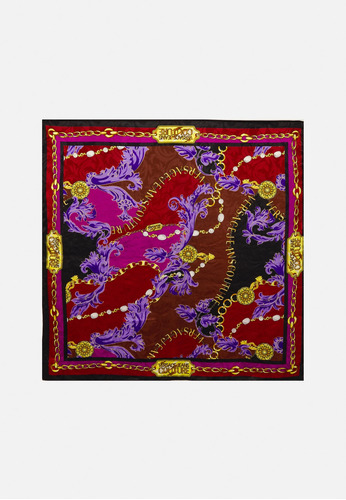 Versace Foulard Leaves Pañuelo Pashmina Bufanda Original