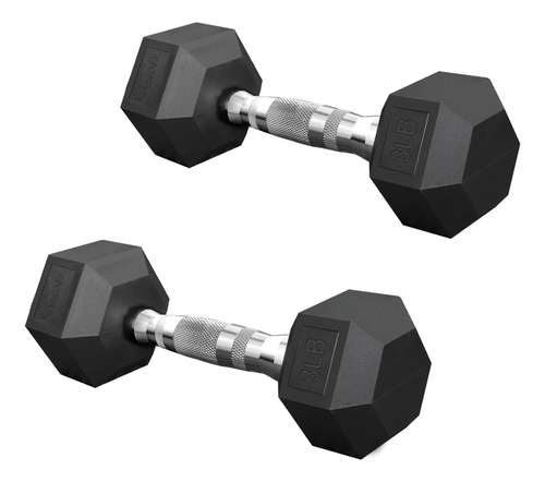 Set Mancuernas Hexagonales Par De 3, 5 Y 10 Lb Tayga