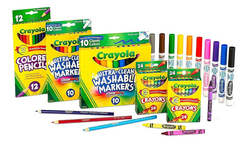 Marcadores Lápices Y Crayones Crayola 80 Piezas