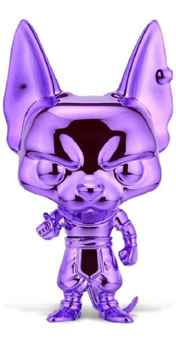 Imagen 1 de 1 de Funko Pop! Dragonball Super Purple Chrome Beerus Figura Excl