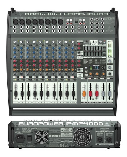 Behringer Pmp4000 Consola Potenciada 16 Canales 800 W X Lado