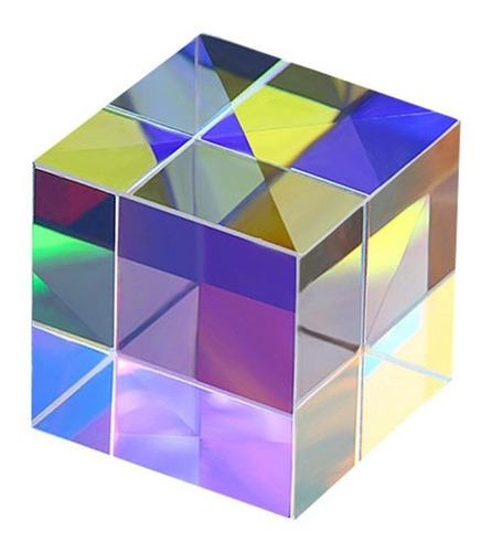 Cubo Prisma D Vidrio Óptico 34*34*34mm X-cube Rgb C/ Estuche