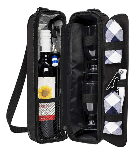 Bolsa De Vino Allcamp Compartimento Refrigerador, Juego...