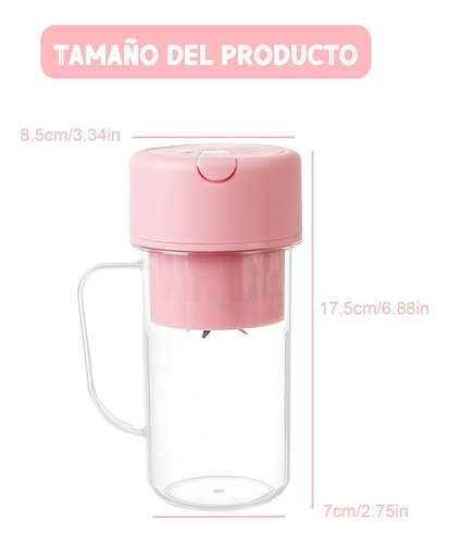 Licuadora Portátil Batidora Personal Recargable Usb
