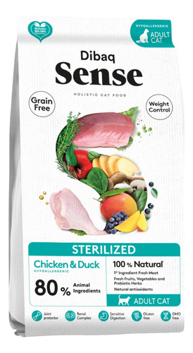 Sense Alimento Gato Adulto Sterilized Chicken & Duck 6kg