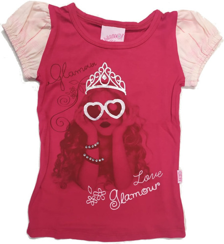 Blusa Menina Manga Princesa Alakazoo!  43277 - Tam 4 À 10