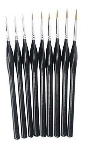 Supvox 9pcs Micro Detail Paint Brush Set Kit De Pinceles En 