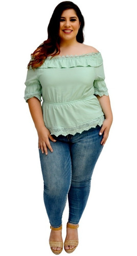 Blusa Juvenil Campesina De Temporada Talla G/xg Modelo #8793