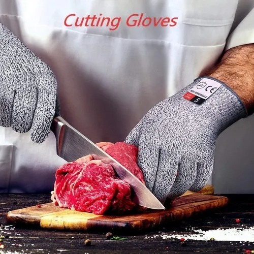 Imagen 1 de 4 de Guantes Seguridad Resistentes Al Corte Nivel 5 Para Cocina