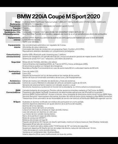 BMW Serie 2 2.0 220ia Sport Line At