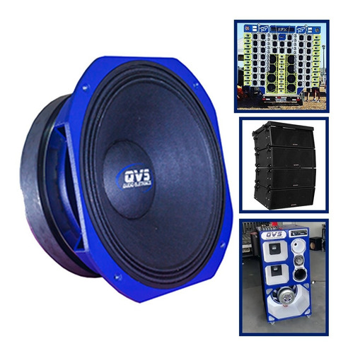 Imagem 3 de 6 de Woofer 10 Qvs Mgs 400 Rms Medio Grave Line Array Paredao