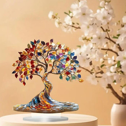 Letrero De Árbol Acrílico 2d, Decoración Artesanal,