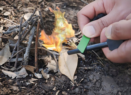 Pedernal Firestarter Fs378 Jumbo Supervivencia Camping Color Como en la Imagen