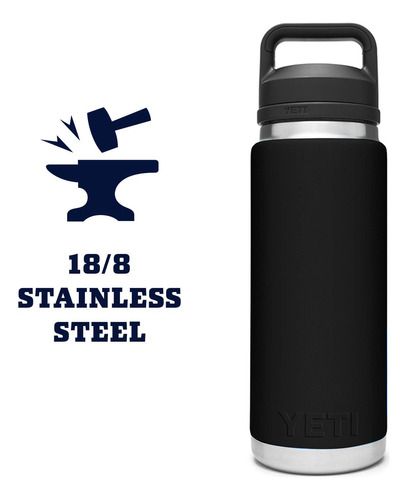 Botella Yeti Rambler 770 Ml De Acero Inoxidable Con Aislamie