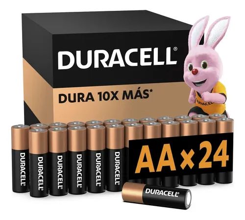 Duracell Pilas AA Alcalinas 1.5V, Larga Duración, Pack de 24 pilas