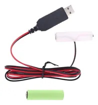 Comprar T-hot - Adaptador De Fuente De Alimentación Para Eliminador De Batería Aa, Cable De Alimentación Usb De 1 M, 1.5 V - 6 V, 4 Tipos Para , Reemplaza 1 A 4 Pilas Aa