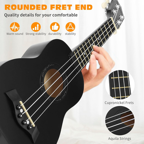 Ukelele Soprano Acústico Generic 21 Con Accesorios