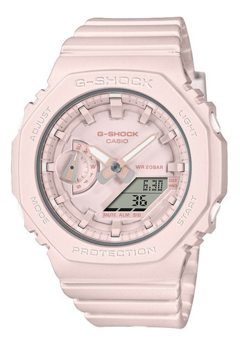 Reloj Casio Analógico-digital Gmas2100ba4a Mujer Color de la correa Rosa Color del bisel Rosa Color del fondo Rosa