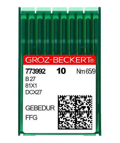 20 Agujas Groz-beckert® B27 Gebedur® - 65/9, Ffg