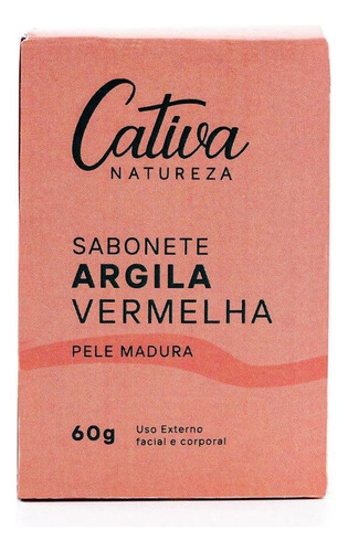 Sabonete Argila (vermelha) - Pele Madura - Cativa - 60g