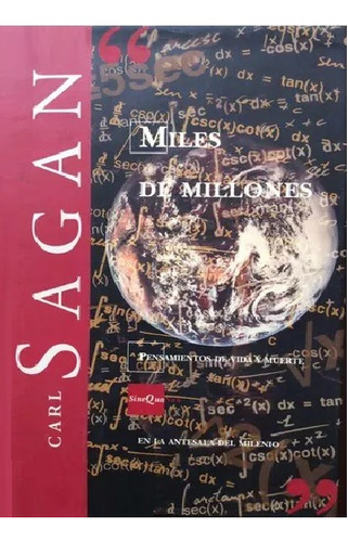 Carl Sagan - Miles De Millones - Fto. Gde. Tapas Duras