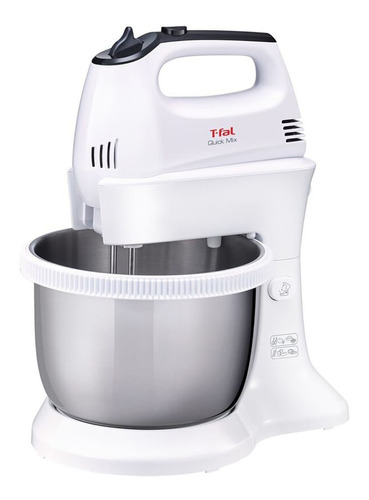 Batidora de pedestal T-fal Quick Mix HT3121 HT3121MX blanca