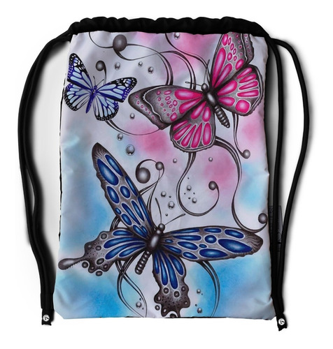 Tula Deportiva Impermeable Mariposas