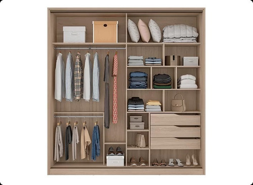 Imagen 4 de 5 de Placard Armario Belga Puertas Corredizas Premium