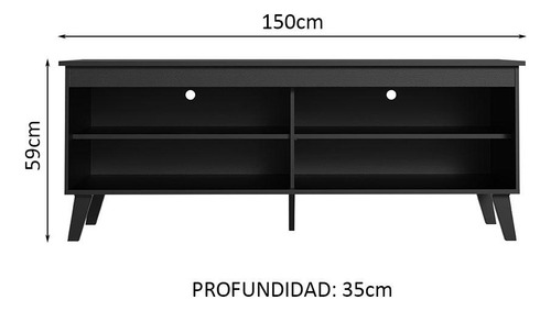 Mueble Mesa Para Tv Rack Madesa Turim Hasta 65'' Nn