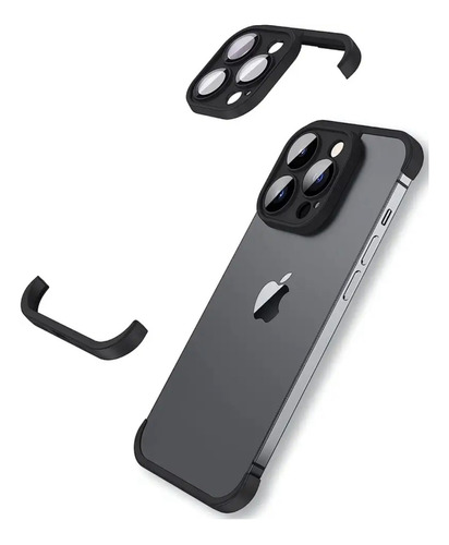 Funda Bumper Para iPhone De Goma Tpu Protección De Cámara