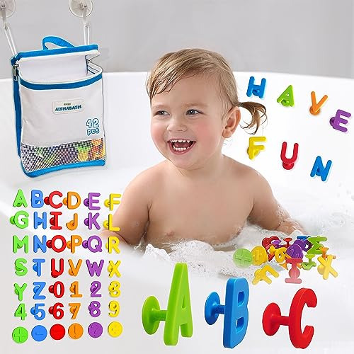 Alphabath 42pc Alphabet Letters Numbers Suction Bath To...