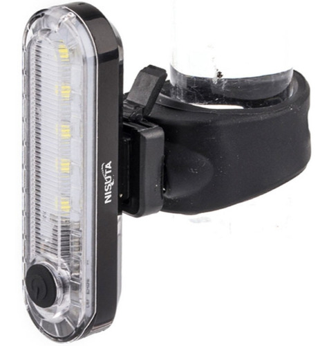 Luz Led Bicicleta Blanca Nisuta Nslib1w Multifuncion Usb *