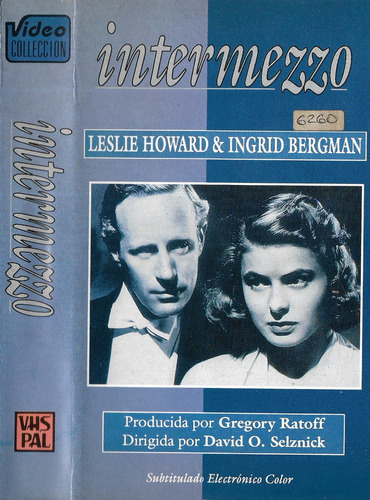 Intermezzo Vhs Leslie Howard Ingrid Bergman Edna Best