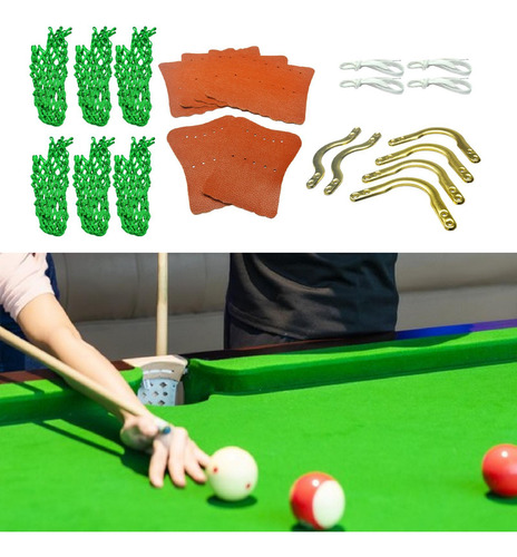 6x Nets Billiards Reemplace Los Bolsillos Web No Ensamblado