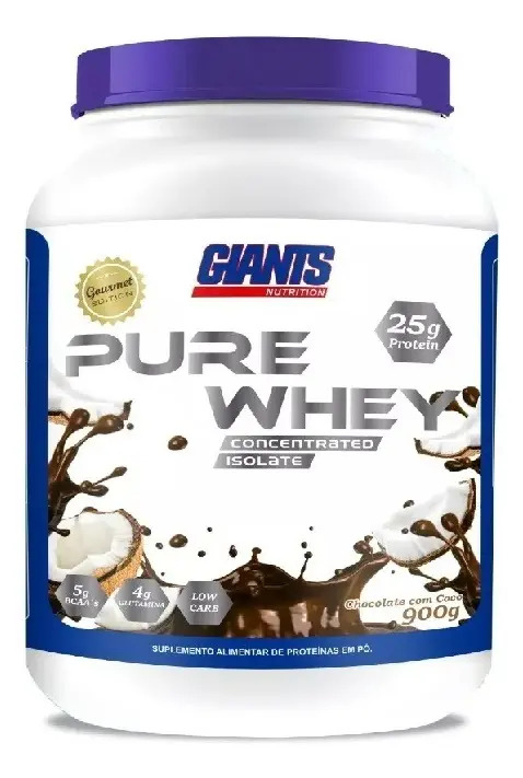 Suplemento en pó Giants Nutrition Proteínas de Pure Whey 900g sabor chocolate com coco x 900g