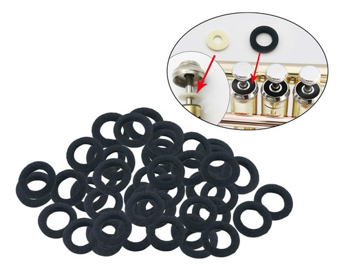 2 Accesorios De Trompeta Almohadillas De Fieltro Blancas