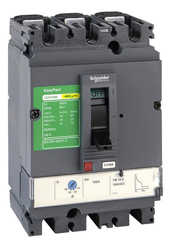 Interruptor Automático Regulable Easypact 3p 250a Schneider